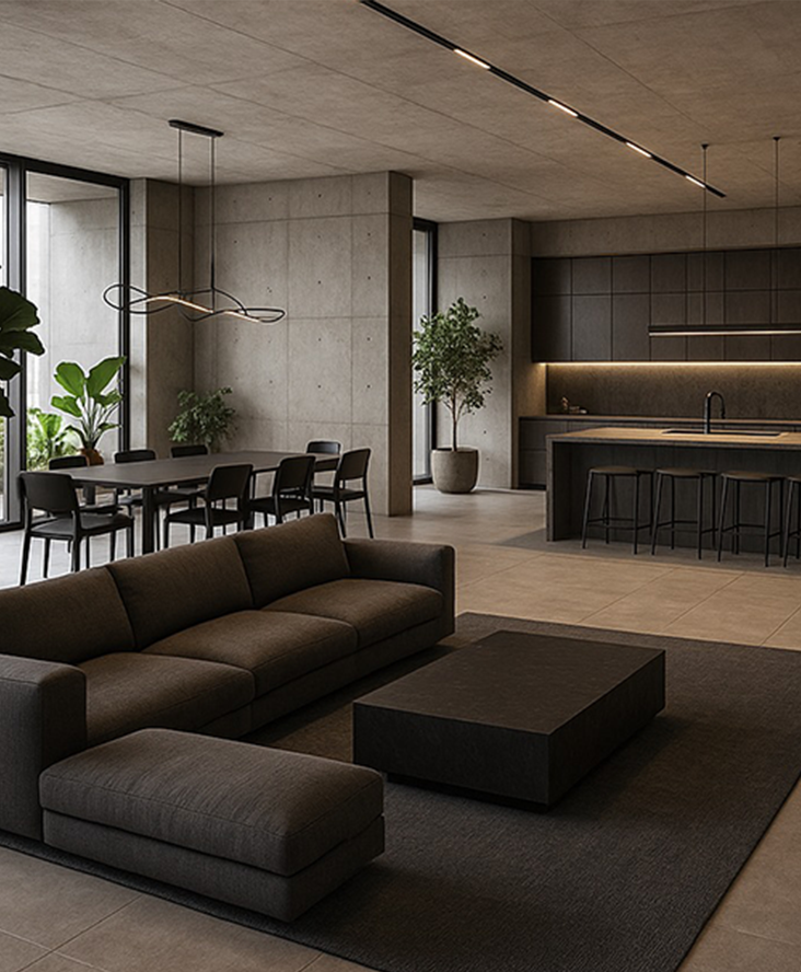 Design furniture in Castelfranco Veneto - Furlan Mobili custom kitchen and living project