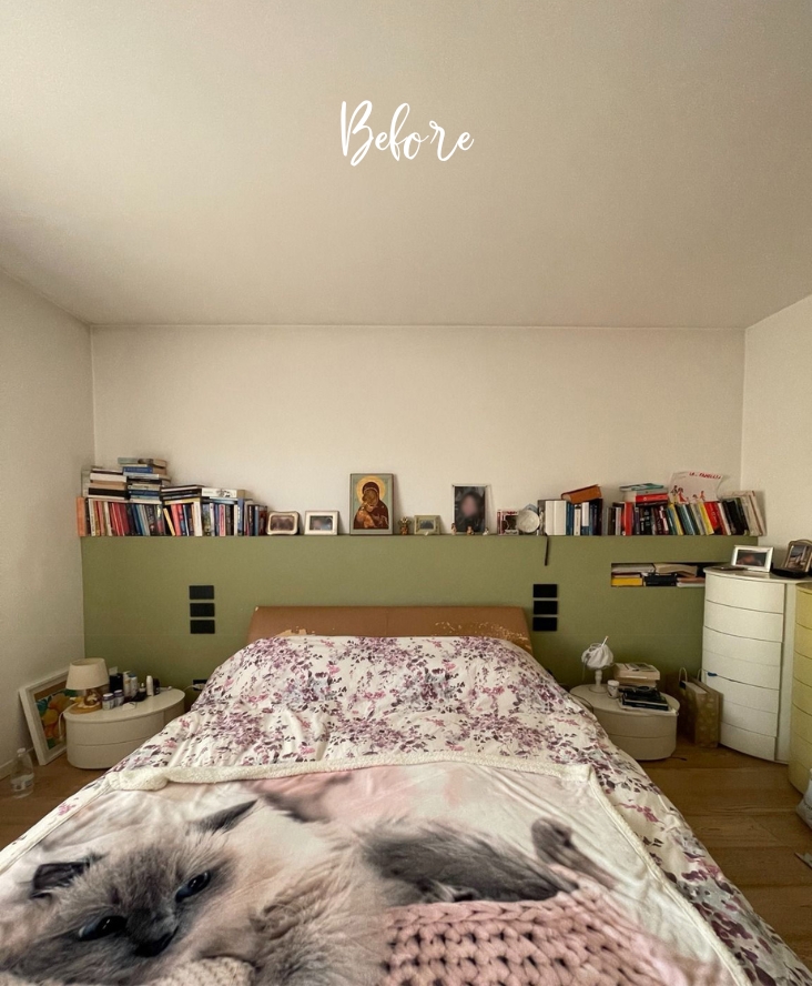 Camera da letto ristrutturata con arredi su misura e interior design per l'organizzazione degli ambienti a Castelfranco Veneto da Furlan Mobili